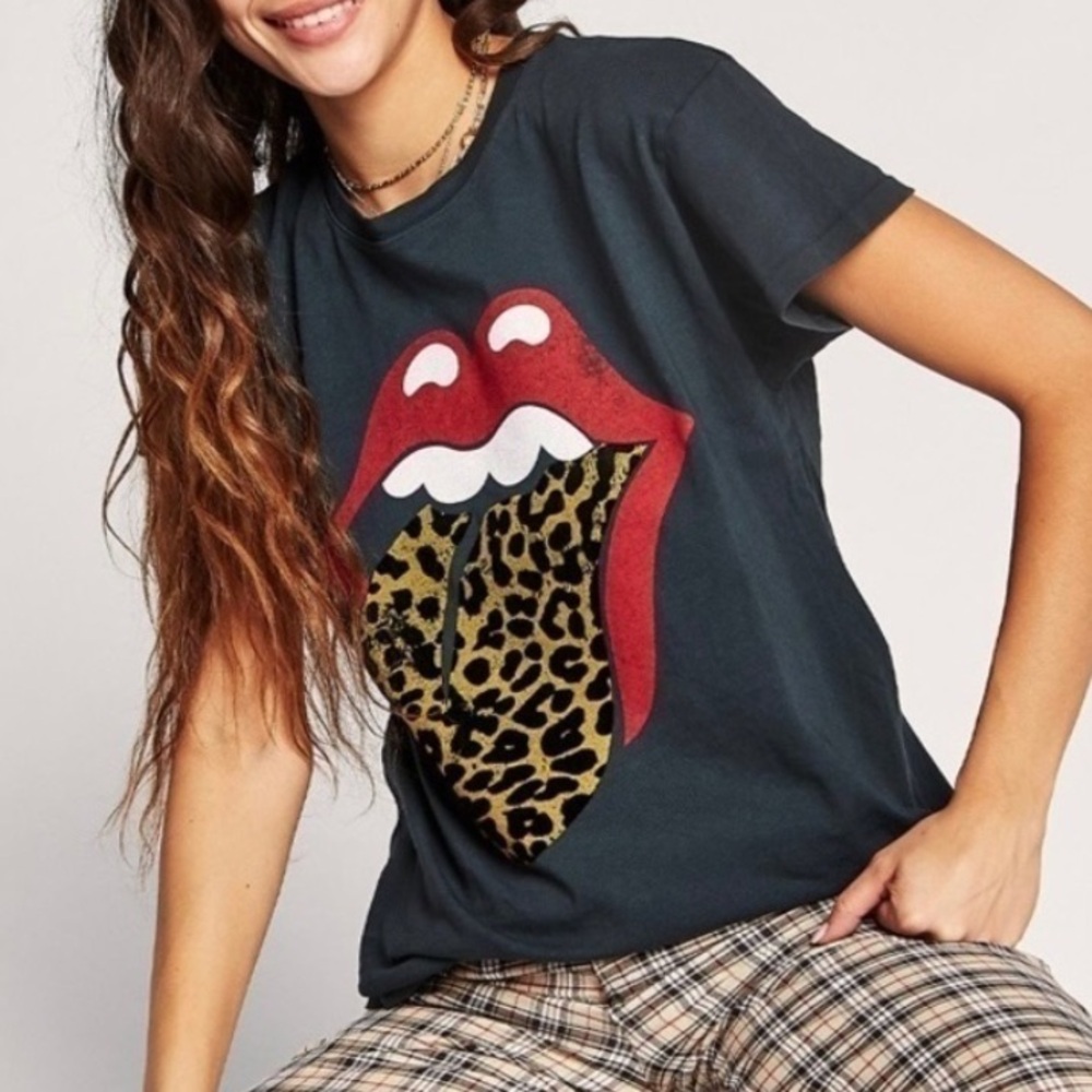 Daydreamer Black Graphic Tee with Red and Gold Accents